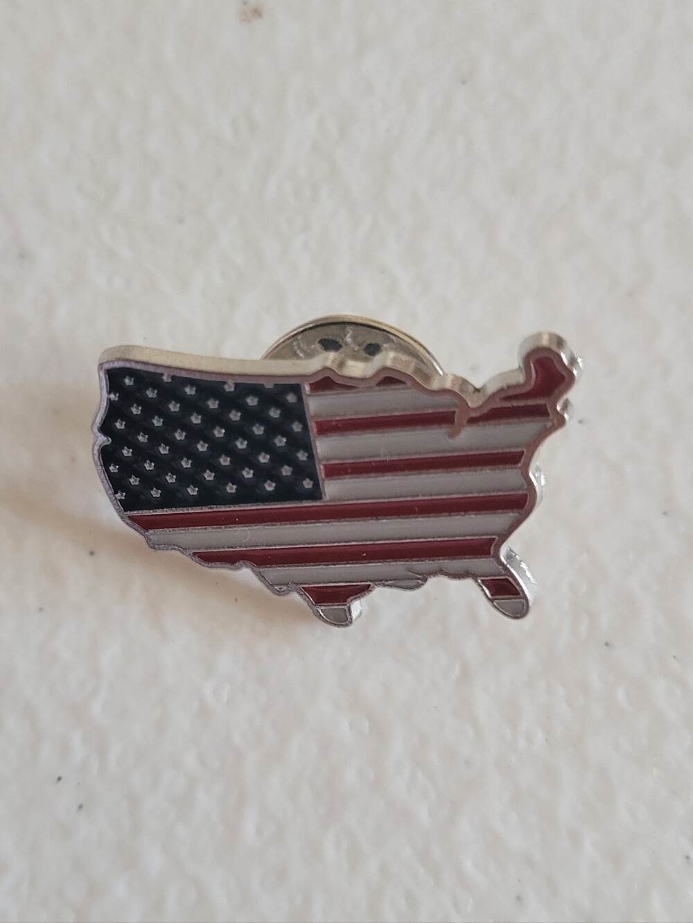 USA Flag Map Enamel Pin (Bundle Pricing Available)